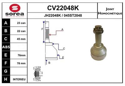 GELENKSATZ ANTRIEBSWELLE
