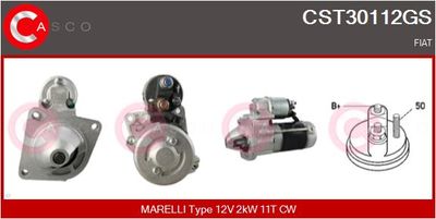 CASCO CST30112GS Стартер  для FIAT DOBLO (Фиат Добло)