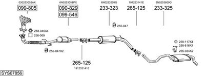 Изпускателна система BOSAL SYS07856