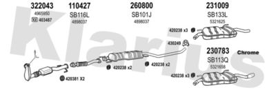 Układ wydechowy KLARIUS 750174E