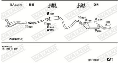 Изпускателна система WALKER SAT14280
