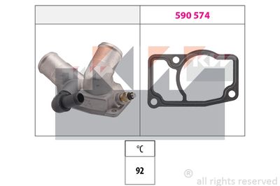KW 580 348 Термостат  для OPEL VECTRA B универсал (J96) 2.0 DTI 16V (F35)