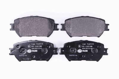 Комплект тормозных колодок, дисковый тормоз HELLA 8DB 355 010-431 для TOYOTA ISIS