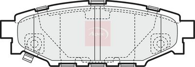 APEC Brake Pad Set, disc brake PAD1453