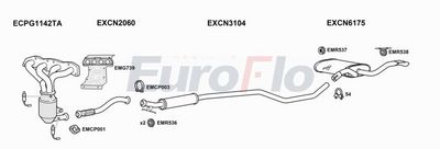 Układ wydechowy EUROFLO CNC4PI166022