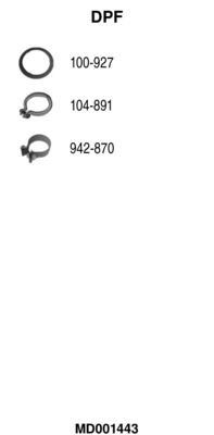 FILTRU FUNINGINE/PARTICULE SIST.DE ESAPAMENT FA1 MD001443