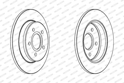 BREMSSCHEIBE FERODO DDF1226C 1