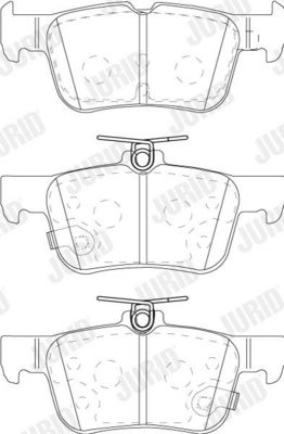 BREMSBELAGSATZ SCHEIBENBREMSE JURID 573881J 1