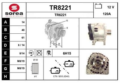 GENERATOR SNRA TR8221