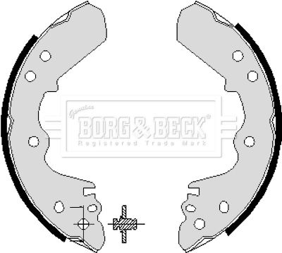 BORG & BECK BBS6196 Ремкомплект барабанных колодок  для ISUZU TROOPER (Исузу Троопер)