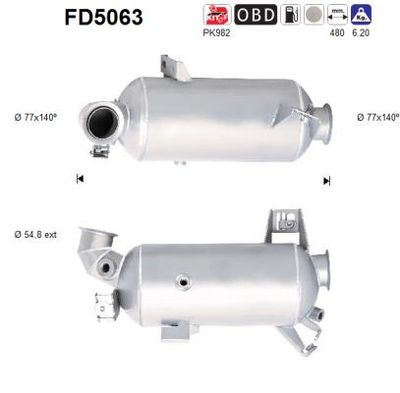 AS Ruß-/Partikelfilter, Abgasanlage (FD5063)