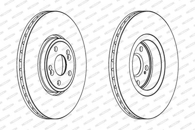 BREMSSCHEIBE FERODO DDF1405C1 1