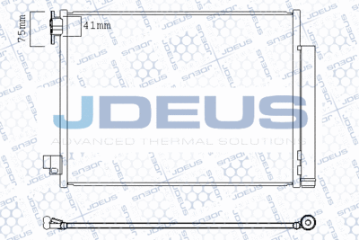 Конденсатор, кондиционер JDEUS M-7750030 для SMART FORFOUR