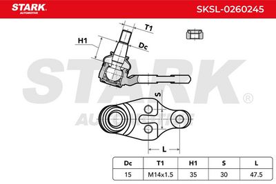 Шарнири STARK SKSL-0260245