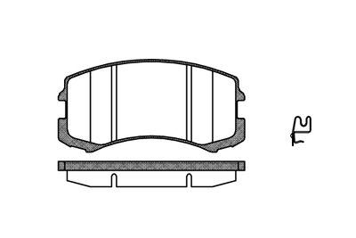Комплект тормозных колодок, дисковый тормоз NEW BLOX NB24291N00 для MITSUBISHI LANCER