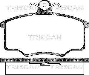 Комплект тормозных колодок, дисковый тормоз TRISCAN 8110 10776 для VOLVO 340-360