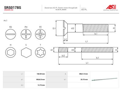 AS-PL - Sada na opravu alternátora , SRS0178S
