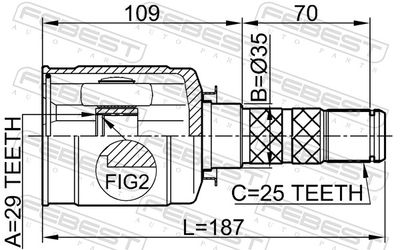 Joint Kit, drive shaft 0811-B9