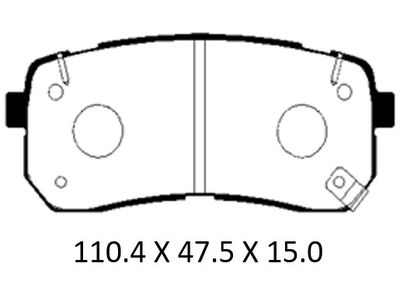 Комплект тормозных колодок, дисковый тормоз PATRON PBP019KOR для KIA SORENTO