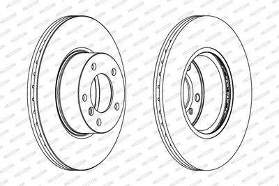 BREMSSCHEIBE FERODO DDF1717C 1