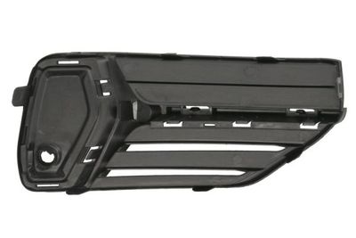 Voorbumper afdekking Voor Links (met latten gaten, met parkeersensor gaten, plastic, zwart, R-DESIGN) past: VOLVO XC90 II 09.14-01.20