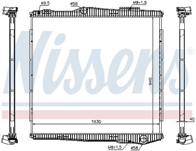 Kylare, motorkylning NISSENS 672900