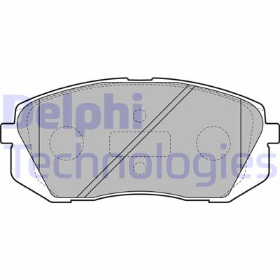 Комплект тормозных колодок, дисковый тормоз DELPHI LP2050 для HYUNDAI ix55