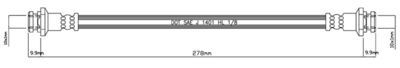 Тормозной шланг MOTAQUIP VBH797 для SUZUKI SJ413