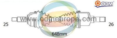 Приводной вал Multiparts 18-301410 для SUZUKI SWIFT