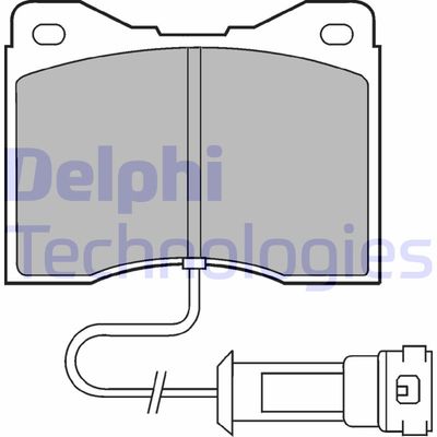 Комплект тормозных колодок, дисковый тормоз DELPHI LP556 для FORD SIERRA
