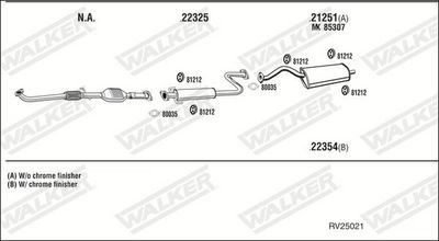 Изпускателна система WALKER RV25021