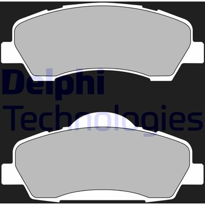 Комплект тормозных колодок, дисковый тормоз DELPHI LP2485 для CITROËN C-ELYSEE