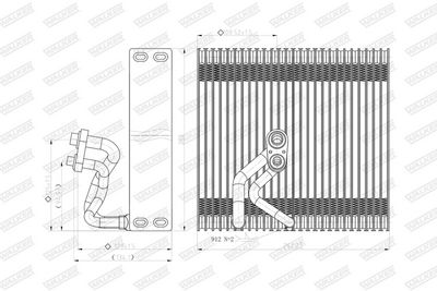 VERDAMPFER KLIMAANLAGE WALKER WEV00148 7