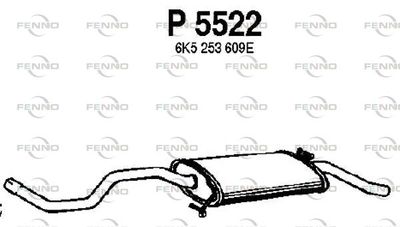 FENNO P5522 Глушитель выхлопных газов  для SEAT CORDOBA (Сеат Кордоба)