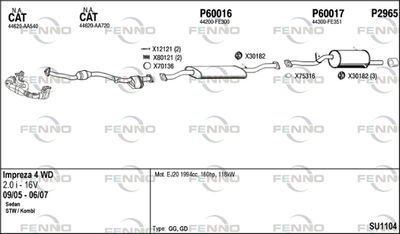 Układ wydechowy FENNO SU1104