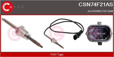 SENZOR TEMPERATURA GAZE EVACUARE