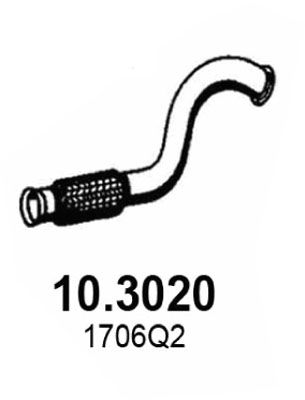 Rura wydechowa ASSO 10.3020