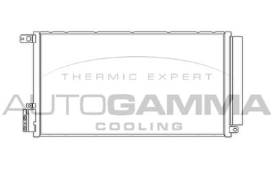 AUTOGAMMA 105366 Радиатор кондиционера  для FIAT DOBLO (Фиат Добло)