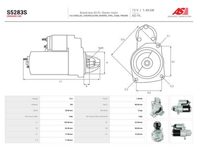 Startér AS-PL S5283S
