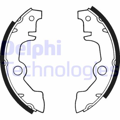 DELPHI LS1145 Ремкомплект барабанных колодок для RENAULT 4 Автофургон / микроавтобус (R21_, R23_) 1.1 (2370, 210B)