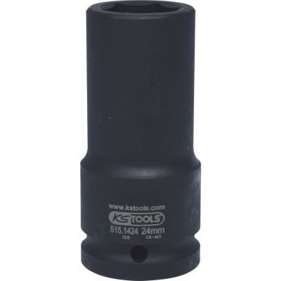 Ks Tools - Nadstavec rázový šesťhranný dlhý 3/4" 24mm