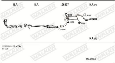 Изпускателна система WALKER MA40006