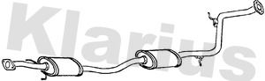 KLARIUS 270384 Глушитель выхлопных газов  для MAZDA 323 C IV (BG) 1.8 16V GT