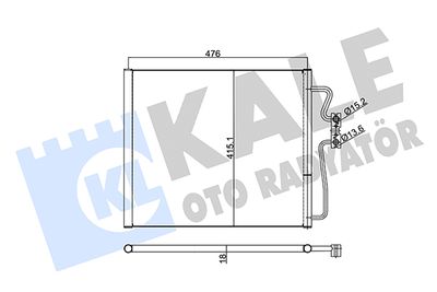 KALE OTO RADYATÖR 350535 Радиатор кондиционера  для BMW 7 (E38) 740 i, iL