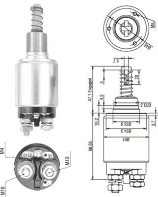 MAGNETI MARELLI Solenoidinis jungiklis, starteris