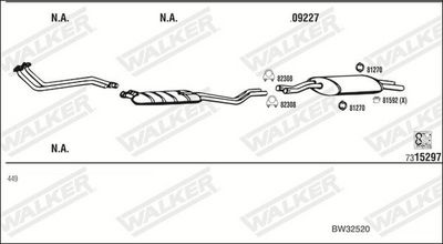Изпускателна система WALKER BW32520