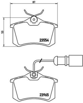 Комплект тормозных колодок, дисковый тормоз P 85 058