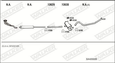 Изпускателна система WALKER SA42002B