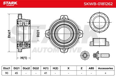 комплект колесен лагер STARK SKWB-0181262