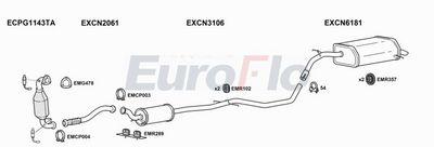 Układ wydechowy EUROFLO CNC5162001